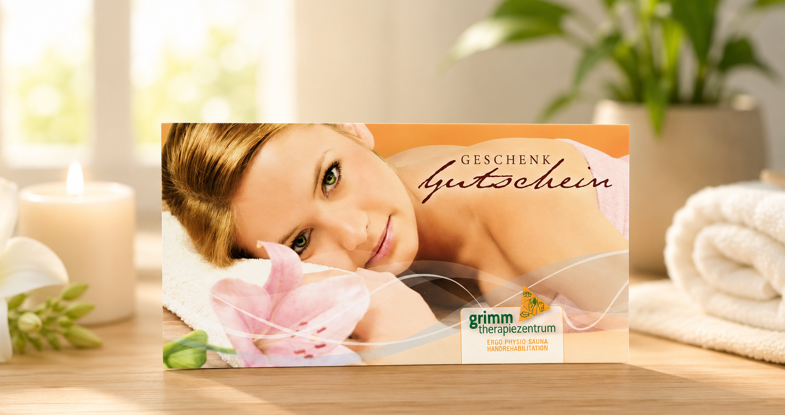 Geschenkgutschein für Massage und Sauna im Therapiezentrum Grimm